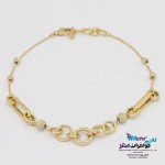 دستبند طلا - طرح حلقه های تو در تو