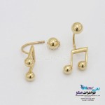 گوشواره طلا - طرح نت