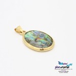 آویز طلا - طرح صدف آبالون