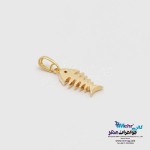 آویز طلا - طرح تیغ ماهی