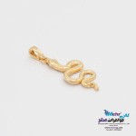 آویز طلا - طرح مار