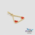 آویز طلا - طرح مثلث