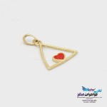 آویز طلا - طرح مثلث