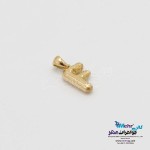 آویز طلا - طرح حروف الفبای لاتین بادکنکی F
