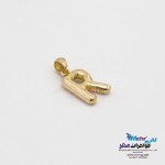 آویز طلا - طرح حروف الفبای لاتین بادکنکی R