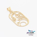 آویز طلا - طرح بانو
