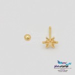 پیرسینگ طلا - طرح برف