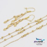 نیم ست طلا - طرح گوی تراش