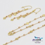 نیم ست طلا - طرح گوی تراش