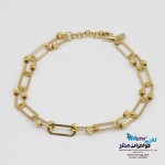 دستبند طلا - طرح گوی تراش