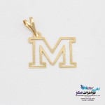 آویز طلا - طرح حروف لاتین M