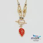گردنبند طلا - طرح برگ