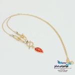 گردنبند طلا - طرح برگ