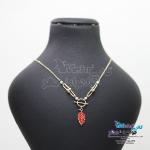گردنبند طلا - طرح برگ