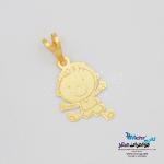 آویز طلا - طرح کودک شاد