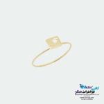 انگشتر طلا - طرح مربع و ستاره