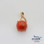 آویز طلا - سنگ عقیق