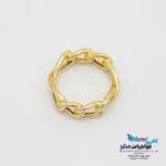 انگشتر طلا - طرح بی نهایت و کارتیه