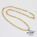گردنبند طلا - طرح فیگارو طول 45 سانتی متر