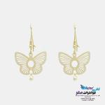 نیم ست طلا - طرح پروانه