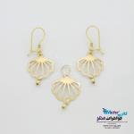 نیم ست طلا - طرح صدف