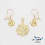 نیم ست طلا - طرح هندسی تراش