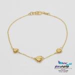 دستبند طلا - طرح فلب تراش