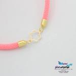 دستبند طلا بافت - طرح گل