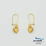 گوشواره طلا - طرح قلب تراش