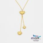 گردنبند طلا - طرح قلب تراش