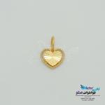 آویز طلا - طرح قلب تراش