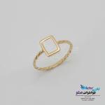 انگشتر طلا - طرح مستطیل