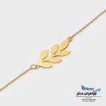 دستبند طلا - طرح برگ