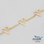 دستبند طلا - طرح قلب