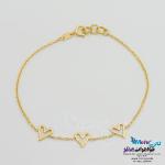 دستبند طلا - طرح قلب