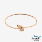 دستبند النگویی طلا - طرح قلب