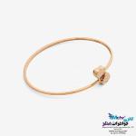 دستبند النگویی طلا - طرح قلب