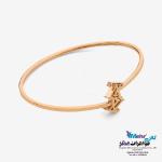 دستبند النگویی طلا - طرح لویی ویتون