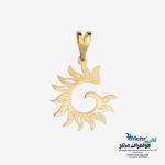 آویز طلا - طرح خورشید