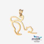 آویز طلا - طرح گربه