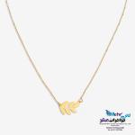 گردنبند طلا - طرح برگ