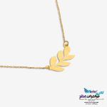 گردنبند طلا - طرح برگ