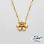 گردنبند طلا - طرح  گل