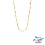 زتجیر طلا - طرح فیگارو طول ۴۵ سانتی‌متر