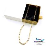زنجیر طلا - طرح فیگارو طول۵۰ سانتی‌متر
