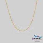 زنجیر طلا - طرح حلقه‌ای (فلامینگو) طول۴۵ سانتی‌متر