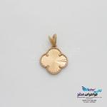 آویز طلا - طرح شبدر چهار پر