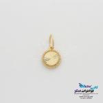 آویز طلا - طرح دایره تراش