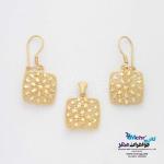 نیم ست طلا - طرح مربع