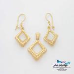 نیم ست طلا - طرح لوزی